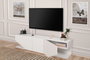 Hanah Home Soporte TV Blanco 180x40x30cm Tablero Partículas Melaminado Moderno Elegante